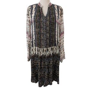 Tiny Anthropologie Womens Size M Mollie Drop Waist L/S Tunic Shift Short Dress
